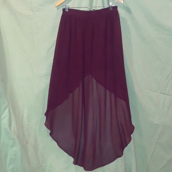 H&M Divided Chiffon High Low Tulip Skirt - Picture 5 of 5